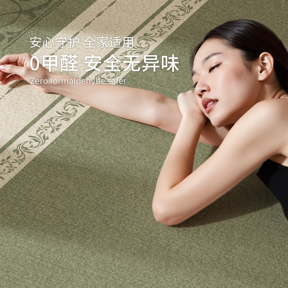 Removable and washable carpet, living room, medieval style, double layer, machine washable sofa sound insulation mat, classy, easy-care bedroom bedside blanket