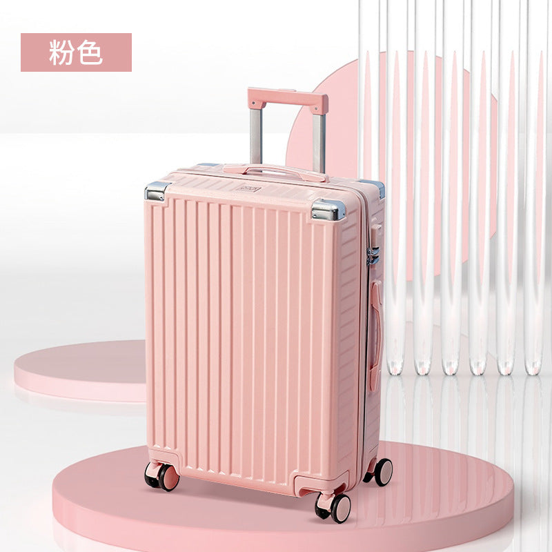 Luggage women's small silent universal wheel strong and durable ins student tie rod password leather case men 20 inches 24