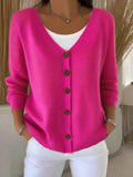 fashion autumn winternew arrivalknittingcardigan women's pure colorcasualfashionsweateroutwear women's cardigan