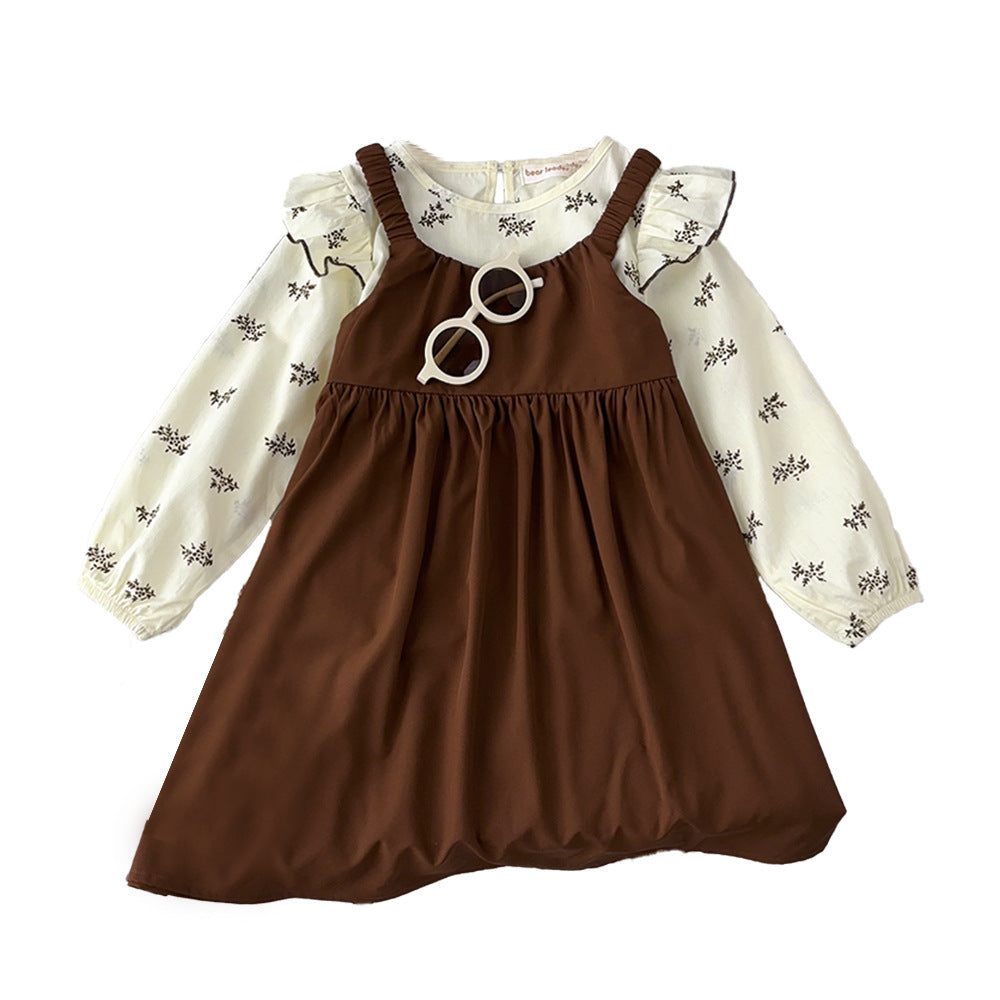 Spring & fall baby girl printingtopsins style easiest for matchlong sleevesshirt japanese and korean style new arrivalgirl doll shirt