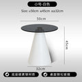 Minimalist glass coffee table - modern round/square top - simple, light luxury living room tempered glass side table