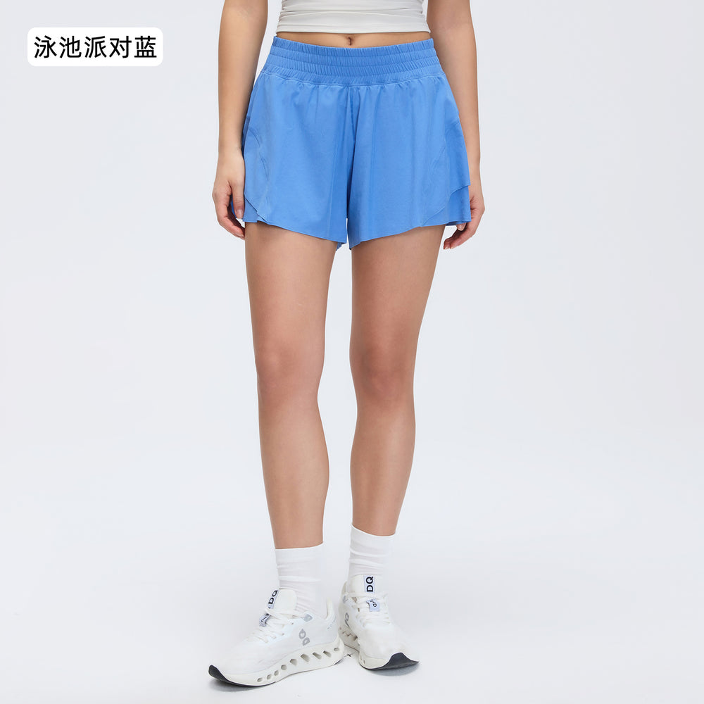 Summer quick-dry high-waisted workout shorts for women - lined, anti-exposure, lightweight, breathable yoga & fitness shorts d26011