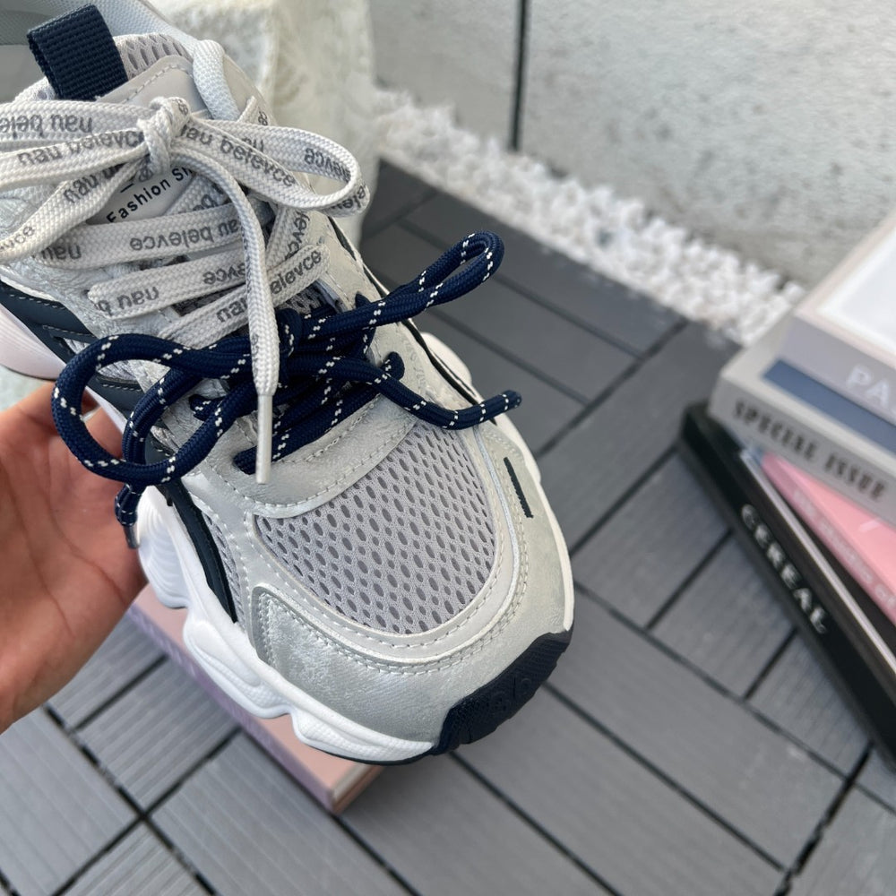 Thick sole heightened mesh dad shoes women's 2026 spring new lightweight fashioneasiest for matchcasual shoes running sports shoes