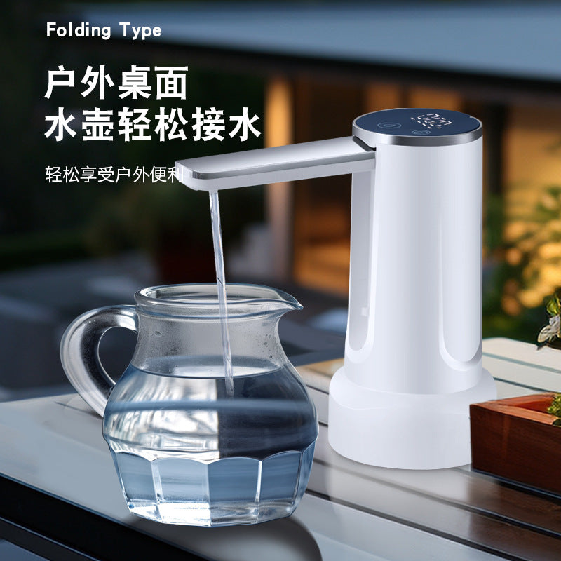 For home water pump displays power level and child lock to prevent children from accidentally touching the desktop barrel. rechargeable home use