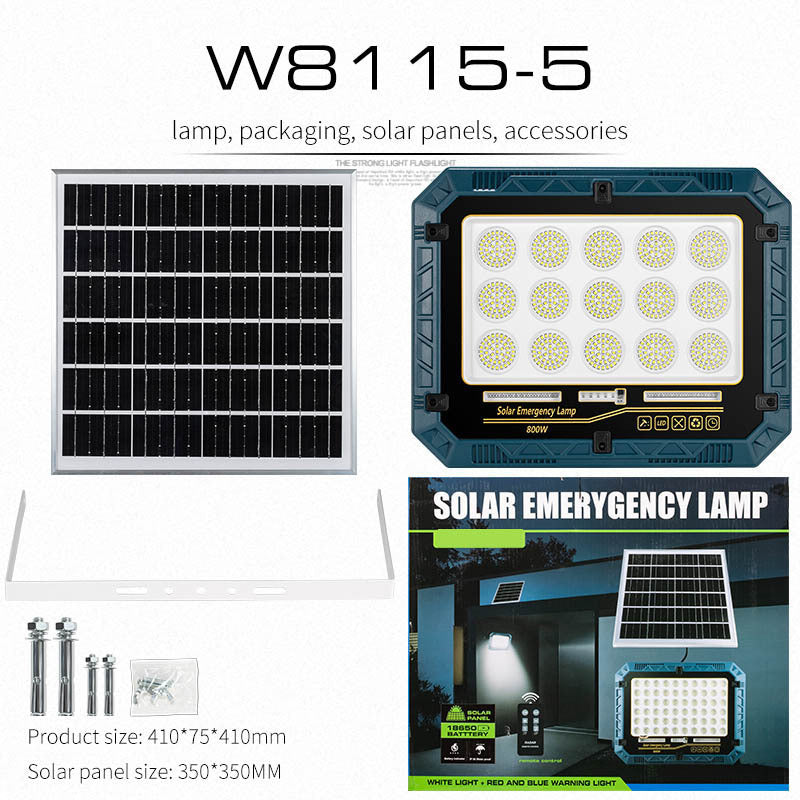 Cross-border solar work light outdoor road lighting courtyard aisle remote control maintenance lighting work light