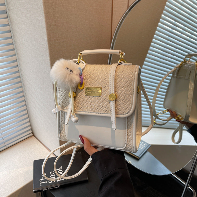 Cross-border backpack women's fashion versatile niche design sense 2025 new trend Korean version messenger bag travel backpack