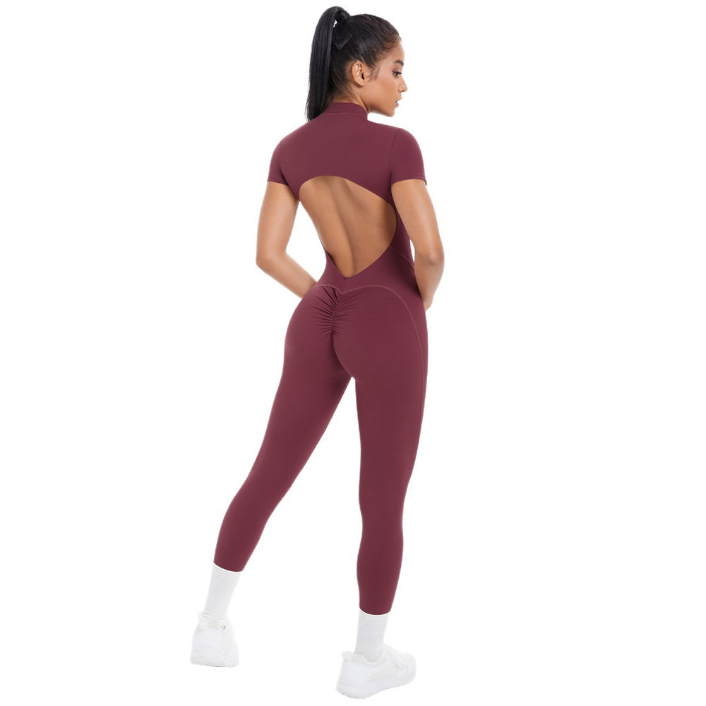 New women's seamless compression bodysuit - perfect for yoga, running, and fitness - quick-dry activewear