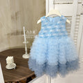 Girls' summer dress  new style - little girl's birthday cake dress - baby chic chanel-inspired princess dress