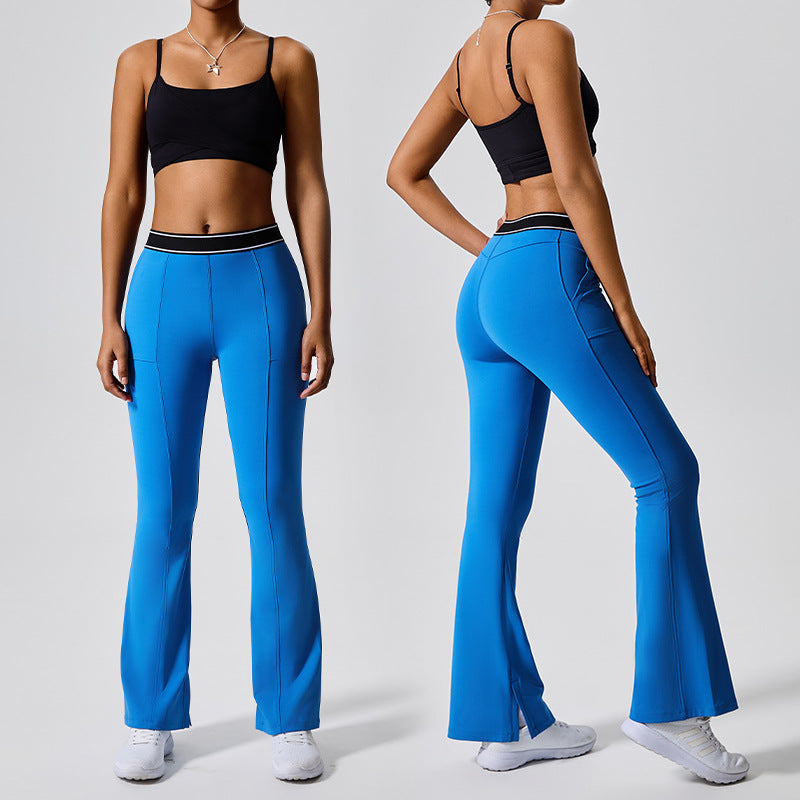 European and american cross-border fitness "barely there" butt-lifting yoga set - two-piece, beautiful back, running, outdoor sports, customizable women's activewear