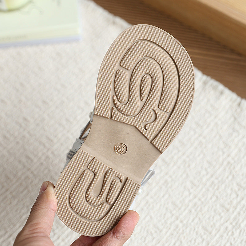 Girls' roman princess sandals - new summer collection for toddlers and big kids - soft sole beach shoes