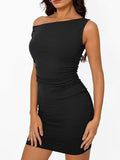 Export women's clothing cross-border  independent station shein   spring and summer elegant silm sleeveless dress