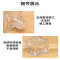 8ml car air freshener empty bottle - square cap, interior car ornament, decorative glass perfume bottle, essential oil dispensing bottle