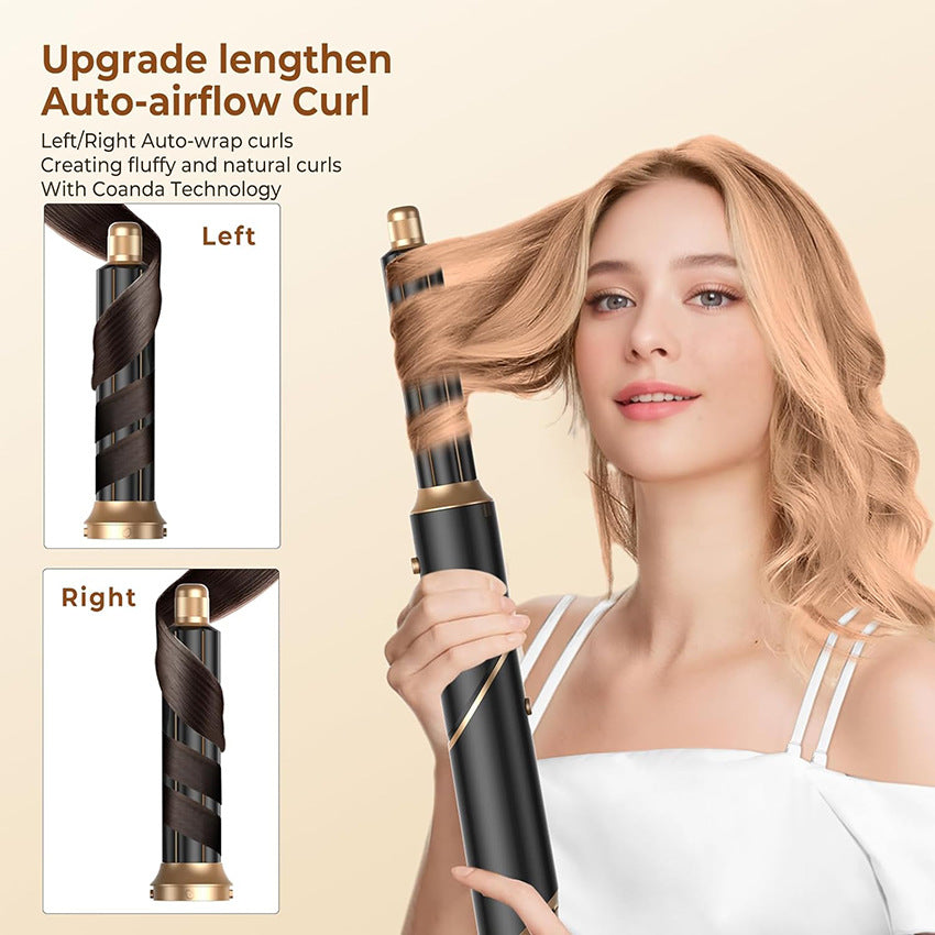 Cross-border six-in-one folding hot air comb, multi-functional hair dryer, automatic curling iron, wet and dry curling straight dual-purpose hair dryer comb