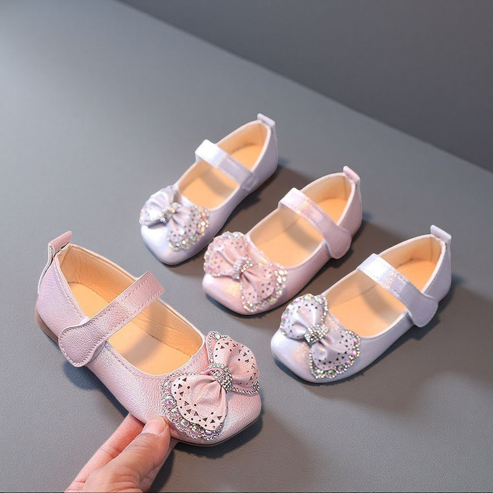 autumn new girls' princess shoes - stylish soft sole cute bowknot toddler & baby flats