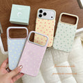 Color-blocked macaron phone case with all-over polka dot design, compatible with apple 17 pro max. iphone 18 skin-feel jelly case, also suitable for iphone 15