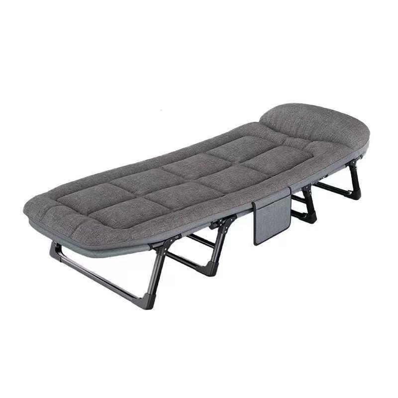 Lunch break foldable bed outdoor single bed simple portable office nap camp bed multifunctional recliner companion bed