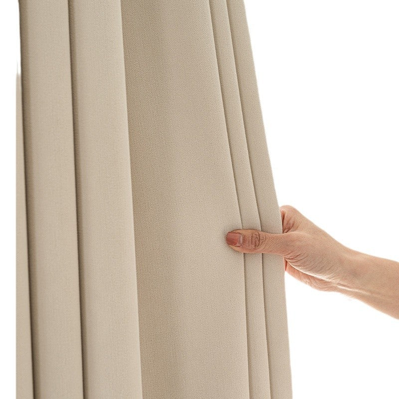 New french-style lan rong chenille curtains for bedroom, premium high-blackout curtain fabric, ready-made curtains, shaoxing curtain wholesale