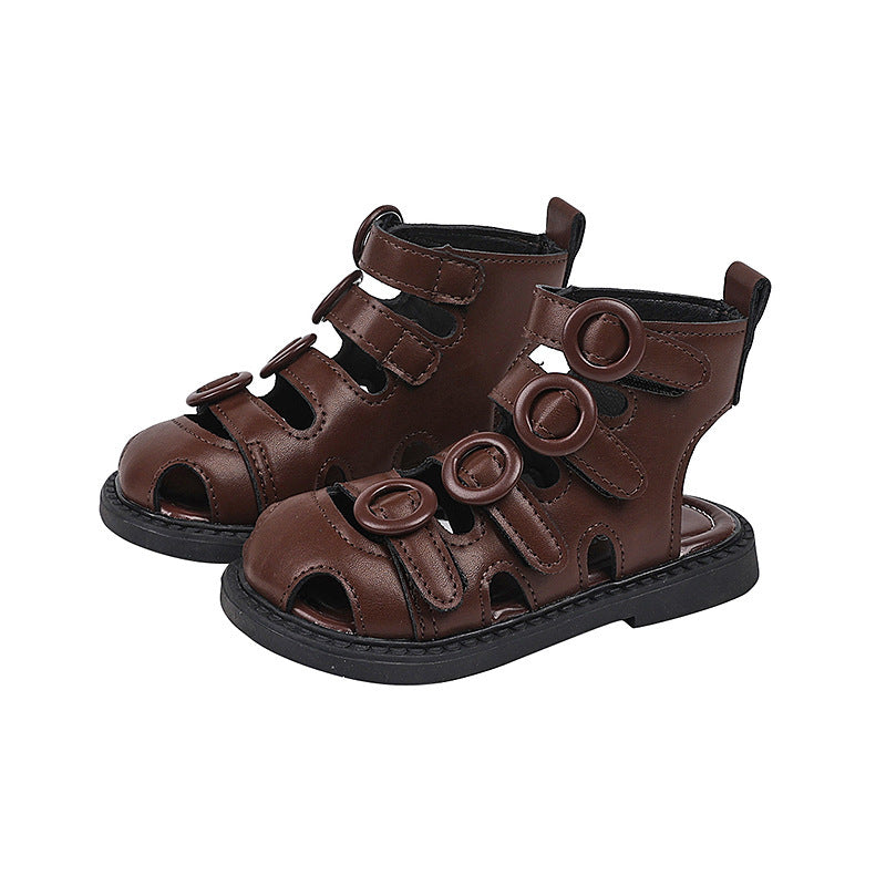 Girls' fashion roman sandals - new korean style summer  collection - casual soft-soled beach shoes for kids