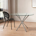 Export tempered glass table accessible luxuryclassy sense negotiation table for home dining table glass dining table