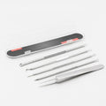 Oem in stock stainless steel acne clip suit acne needle cell clip squeeze blackhead remove acne acne tweezers tool