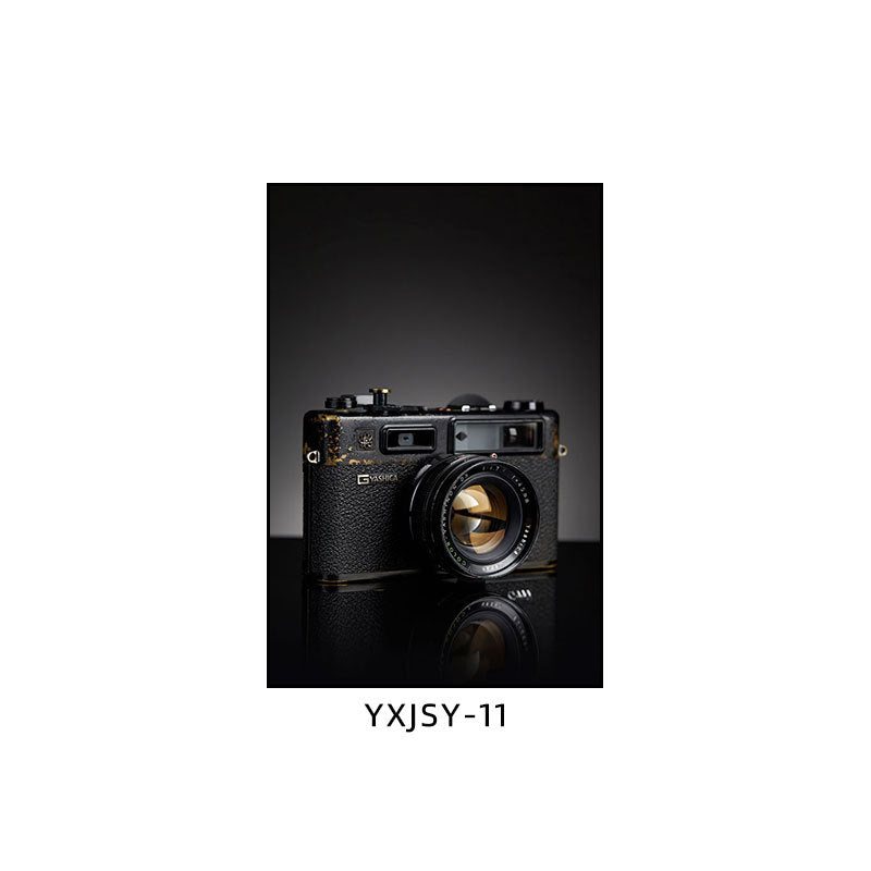 Camera photography Decorative painting Photo studio Black and white industrial style hanging painting Media studio Camera mural