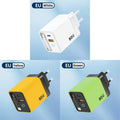 80w gan charger pd fast charging adapter compatible with apple, huawei, and xiaomi, featuring a foldable retractable cable with indicator light