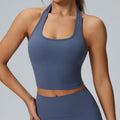 sexy halter sports bra shockproof running fitness yoga bra high-end beautiful back sports vest