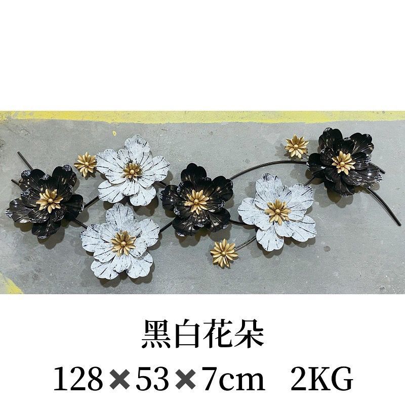 Iron chinoiserie living room wall hanging sofa wall decoration creative metal pendant wall decoration light luxury entrance background restaurant