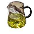 Thickened crescent fair cup heat-resistant classy glass tea dispenser with tea drain public cup green tea special kung fu tea set