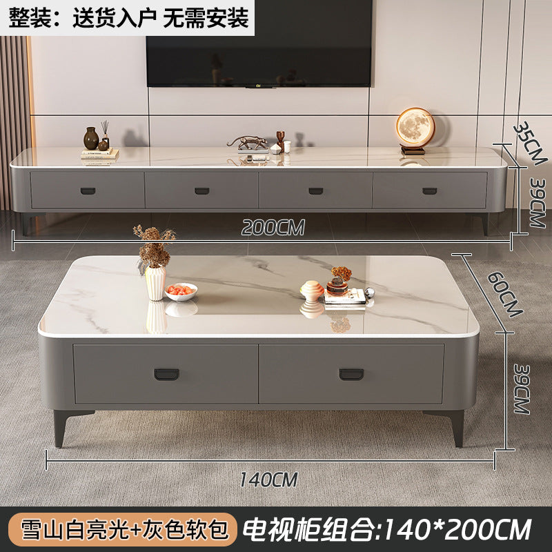 Accessible luxury solid wood coffee table small apartment living room for homecasual modern tea table new arrival small apartment office small table