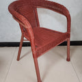 Balcony table and chair courtyard rattan chair three-piece outdoor chair rattan thickened elderly backrest casual outdoor table and chair