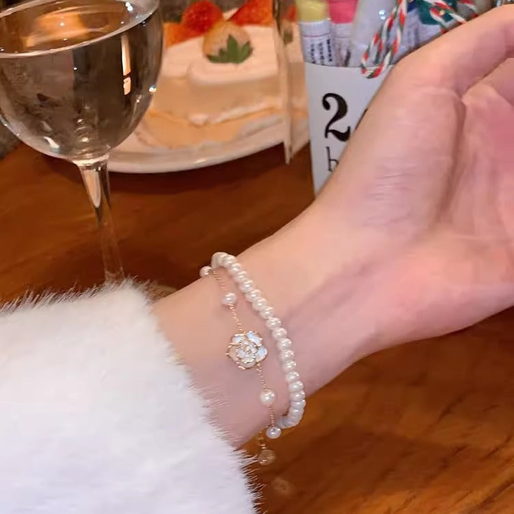 Korean ins trendy pearl bracelet female design nicheeasiest for matchelegant bracelet couple bracelet jewelry wholesale