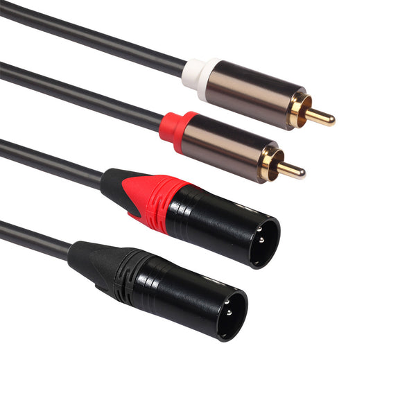 Audio cable 6.5mm male-to-male two-channel cable, large three-core mixer, electric guitar, electronic organ, audio audio cable
