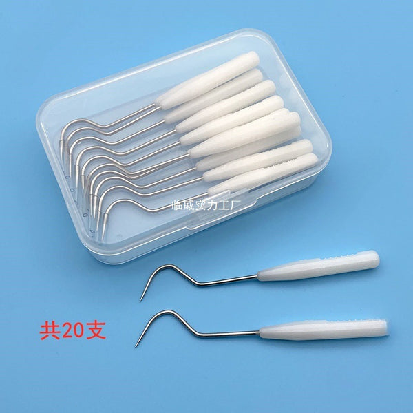Portable stainless steel toothpick Household metal tooth picking tool Portable tooth picking plug tooth picking needle Wholesale of Zhixing