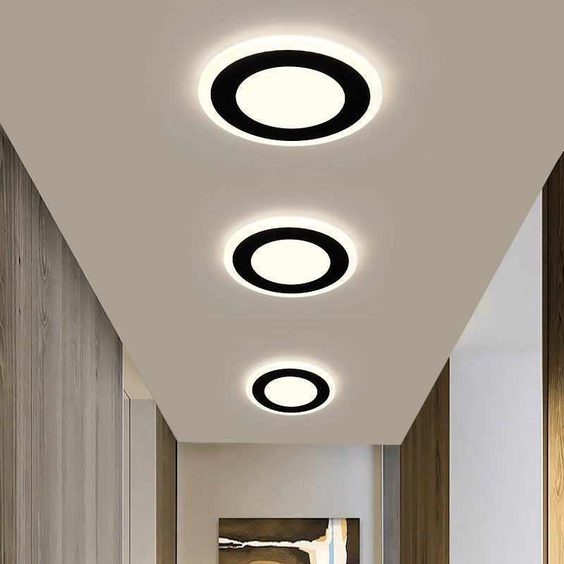 Minimalist modern hallway light, recessed stairway light, entryway light, balcony light, shop/cloakroom light, foyer light