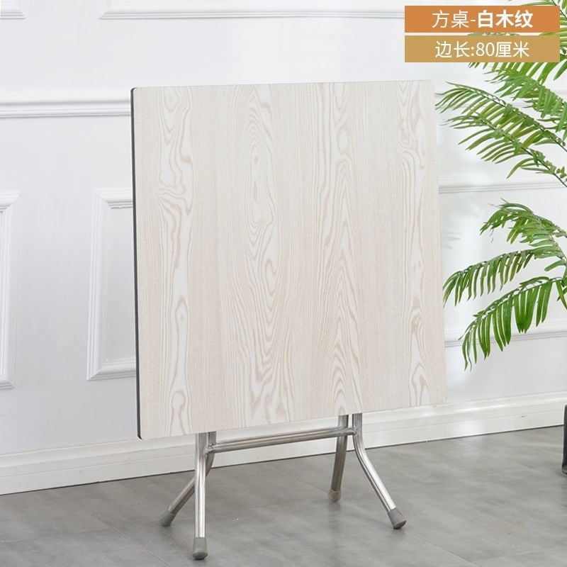 Rental house square foldable dining table stall for home dining table mahjong table for home square table simple foldable table
