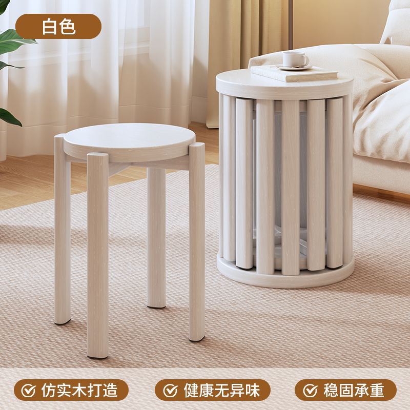 Solid wood stackable combination coffee table living room for home jenga stool round stool dining table with pulley chair small stool