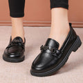 2025 new autumn women's comfort shoes: soft sole, non-slip, slip-on loafers for middle-aged and elderly women