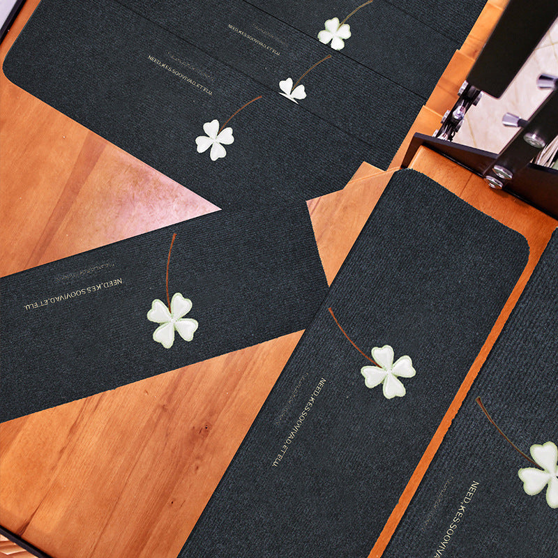 Stair step mat Non-slip mat Household machine washable mat Carpet Glue-free self-adhesive foot pad Solid wood luminous stair mat