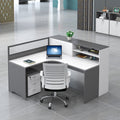 Saint li office desk partition - modern minimalist workstation for 4/6 people - ideal for finance offices - desk and chair combination