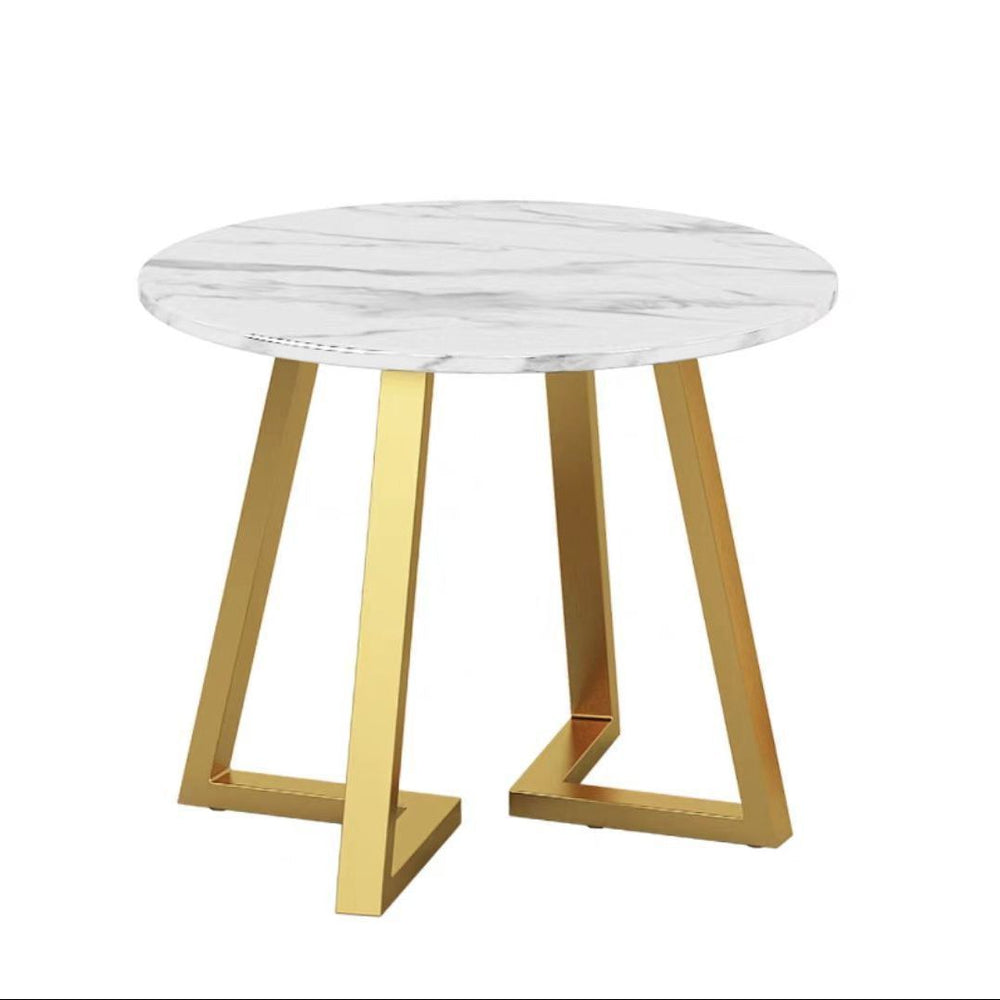 Nordic light luxury negotiation table and chair set, balcony leisure table and chair set, small coffee table, casual reception, modern minimalist small round table