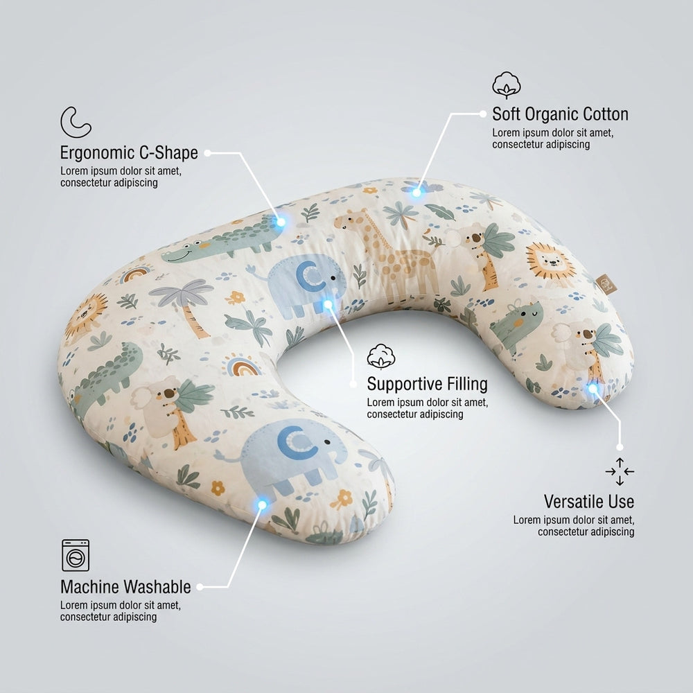 nursing pillow detachable feeding pillow portable pillow pregnant women side sleeping slope pillow pregnant women supplies essential handy gadget