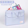 Student tutoring bag canvas laptop backpack tote document bag conference printed material bag large capacity waterproof briefcase