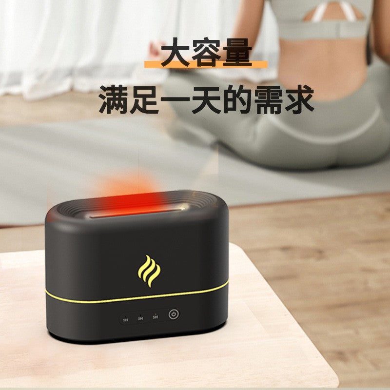 Colorful flame aromatherapy machine creative for home desktop large capacity ultrasonic humidifier diffuser machine fragrance machine