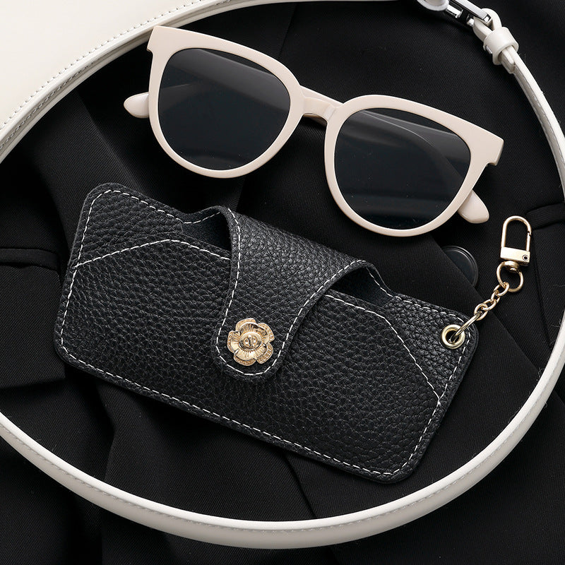 Portable glasses case, pressure-resistant storage bag, myopia protection, glasses bag, sunglasses bag, exquisite glasses storage bag, women