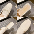 2025k-stylefashion half slippers for women summeroutwear baotoupopular lazy flatseasiest for match slip-on women's slippers summer