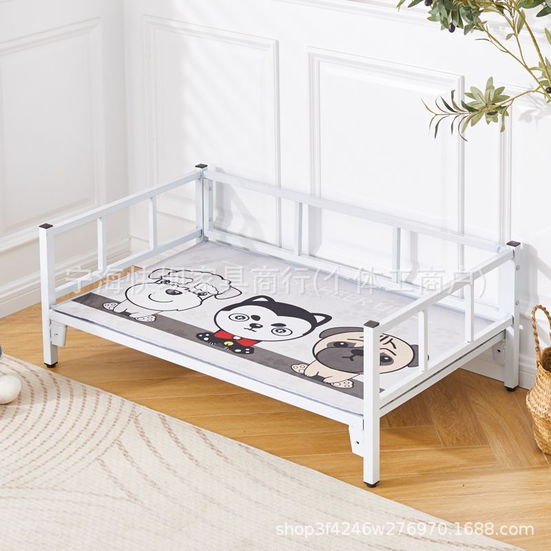 Pet iron bed neutral dog house bed off the subway art large, medium and small dogs teddy french fighting all year roundneutral dog house bed frame