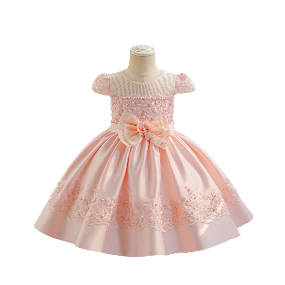 Exportnew arrival kidslace dress section cloth princess dress baby girl first birthday dress baby dress