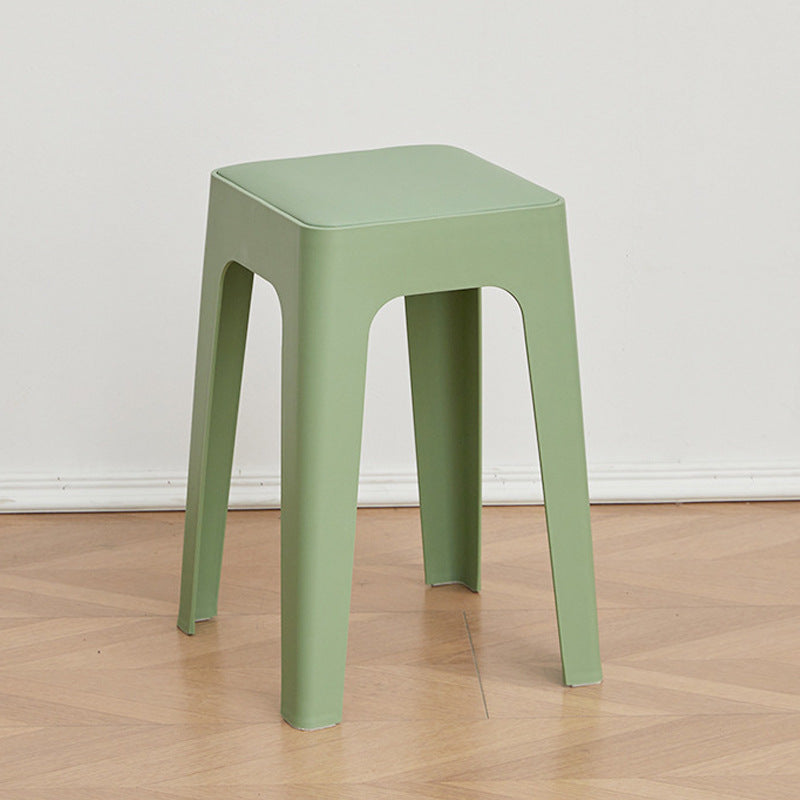 Extra thick plastic stool thickenedfor homemoderncasual living room stackable long sitting plaid chair tall round stool bench