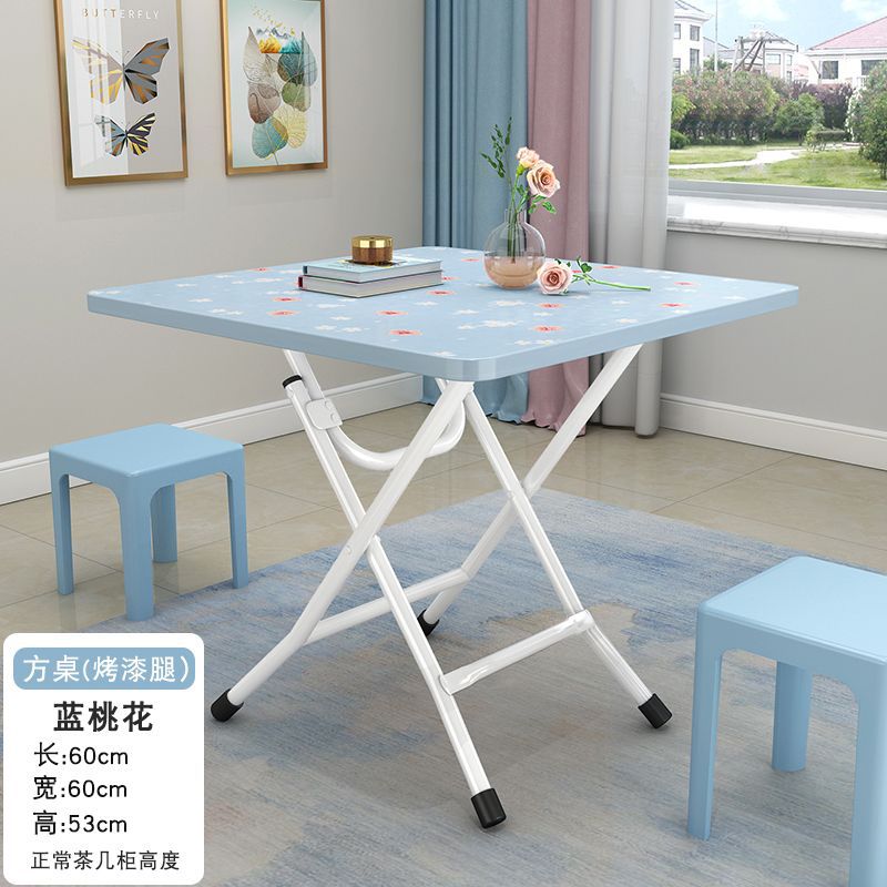 Folding table, folding dining table, simple for home, small table for eating, rental house, stall, casual small apartment dining table